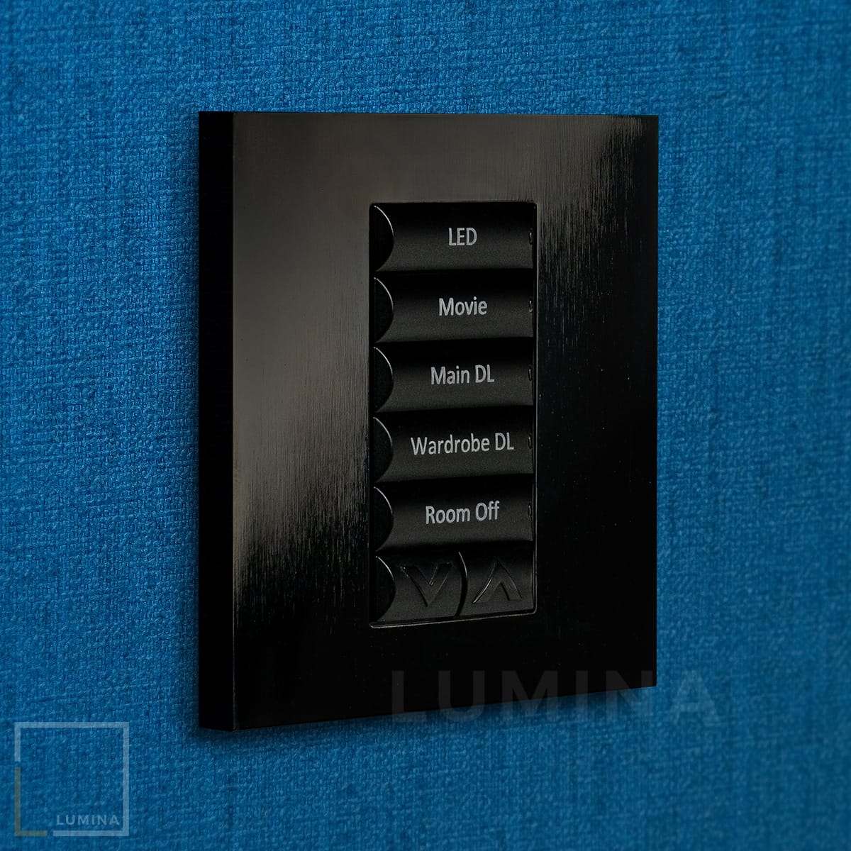 Brushed Black Traditional Faceplate - LUMINA Ltd